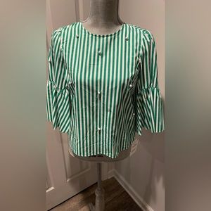 Zara shirt with pearls